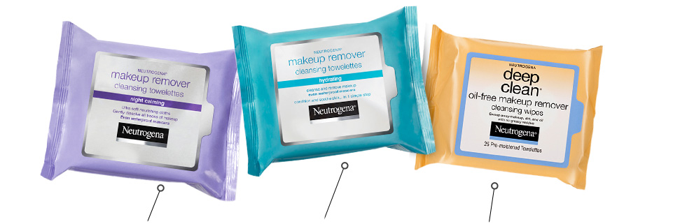 Neutrogena cleansing wipes for all types of sensitive skin
