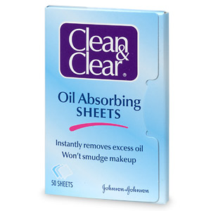 Clean and clear oil absorbing sheets