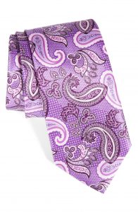 Purple paisley tie