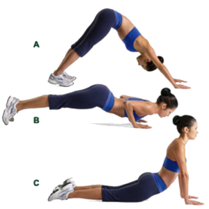 body weight exercises dive bomber push ups