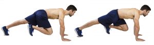 body weight fitness mountain climbers