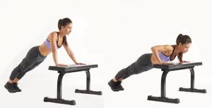 body weight exercises incline push up