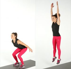 body weight exercises jump squats